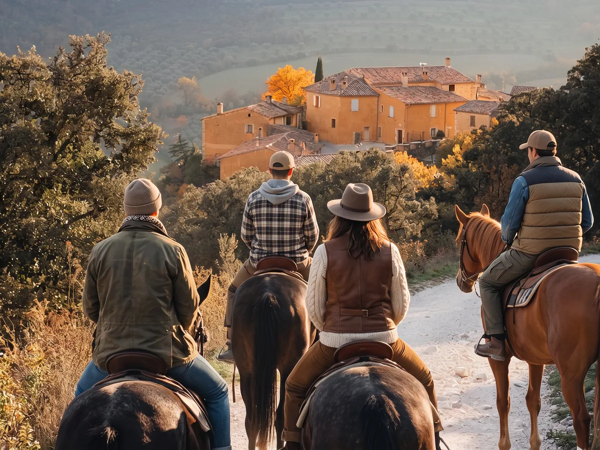 Balade à cheval dans la Drôme, autour de Rochefort-en-Valdaine